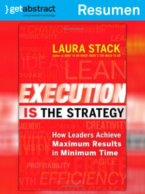 cover image of La ejecución es la estrategia (resumen)